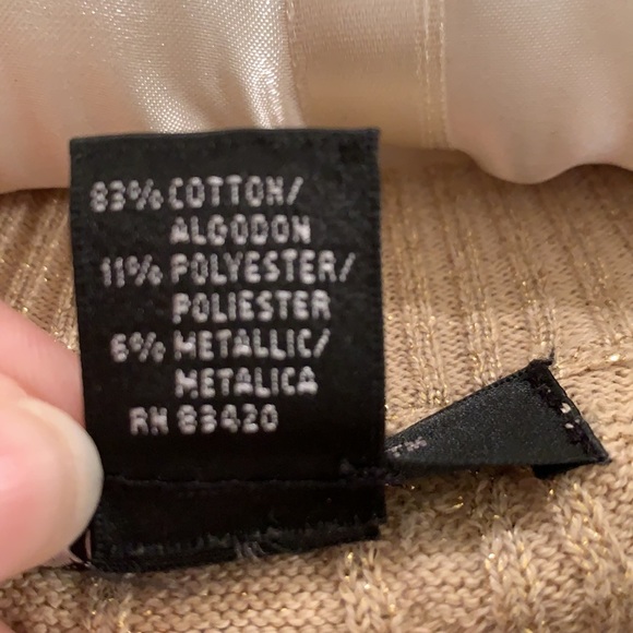 Gold Shimmer Cardigan - Picture 4 of 7